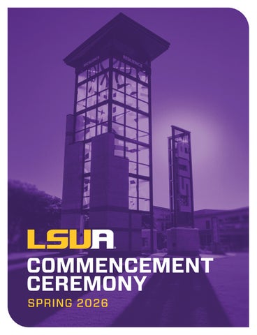 LSUA Spring 2026 Commencement Program