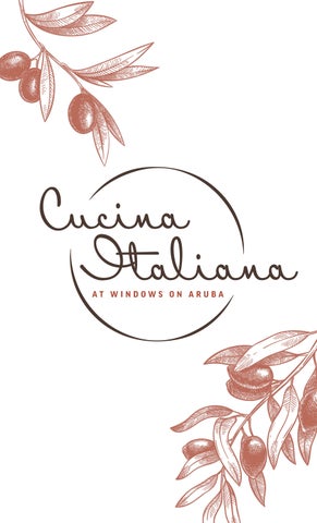 Windows on Aruba Dinner Menu