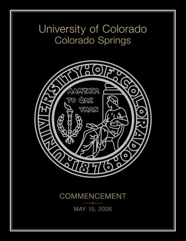 May 2026 Commencement Ceremony