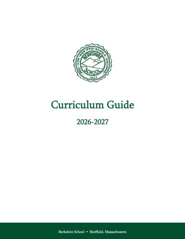 Curriculum Guide 2026-2027 by Berkshire School - Issuu