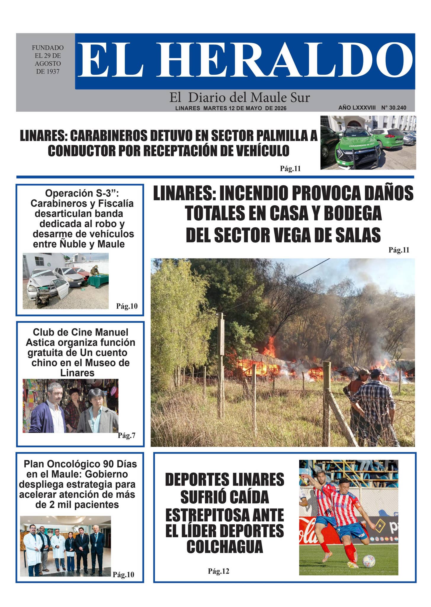 Martes 12 de mayo 2026