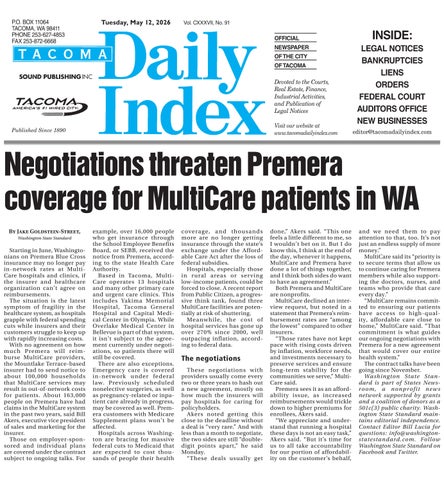 Tacoma Daily Index, May 12, 2026
