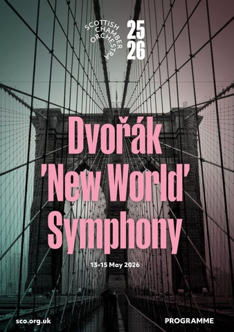 Dvořák 'New World' Symphony – Season 25/26 – Programme note