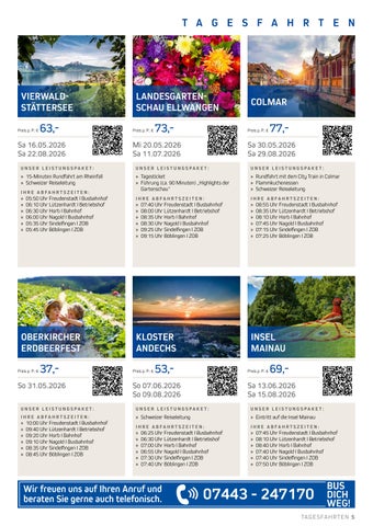 Tagesfahrten 2026 | Schweizer Reisen 第 5 页