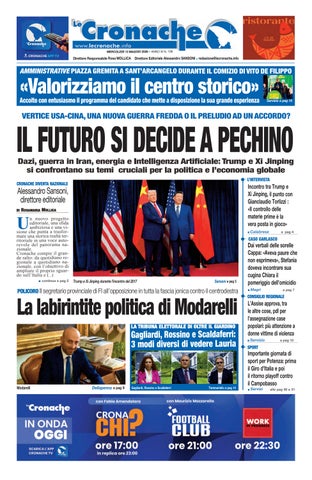 Cronache del 13 maggio 2026