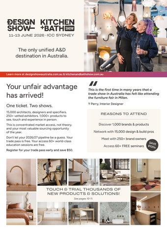 Design Show Australia & Kitchen+Bath Show Show Previews 2026