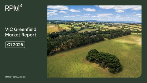 RPM Victorian Greenfield Market Report - Q1 2026