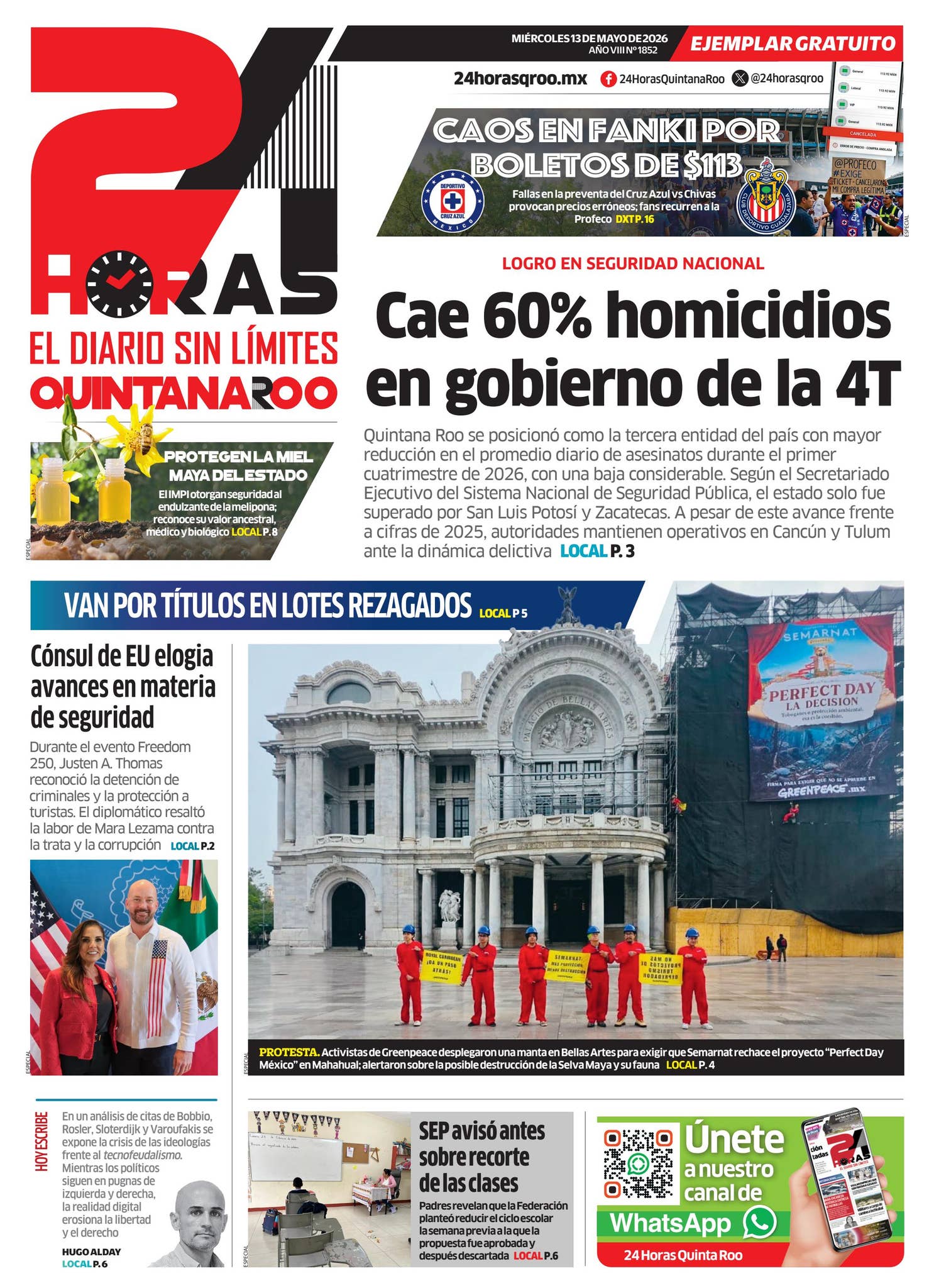 13 DE MAYO 2025 by 24 Horas Quintana Roo - Issuu