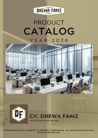 Neutral Modern Furniture Catalog Booklet
