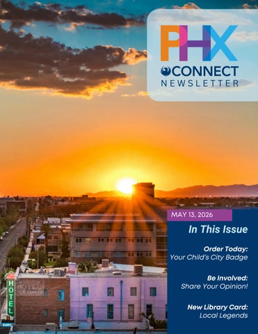 PHXConnect Newsletter May 13, 2026