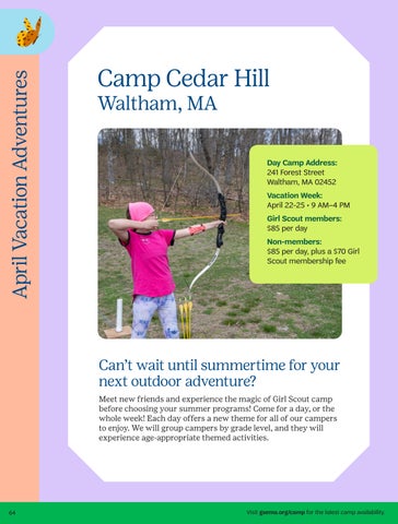 GSEMA Camp Guide 2026 by girlscoutsemass - Issuu