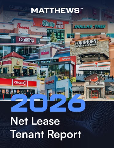 2026 Net Lease Tenant Report