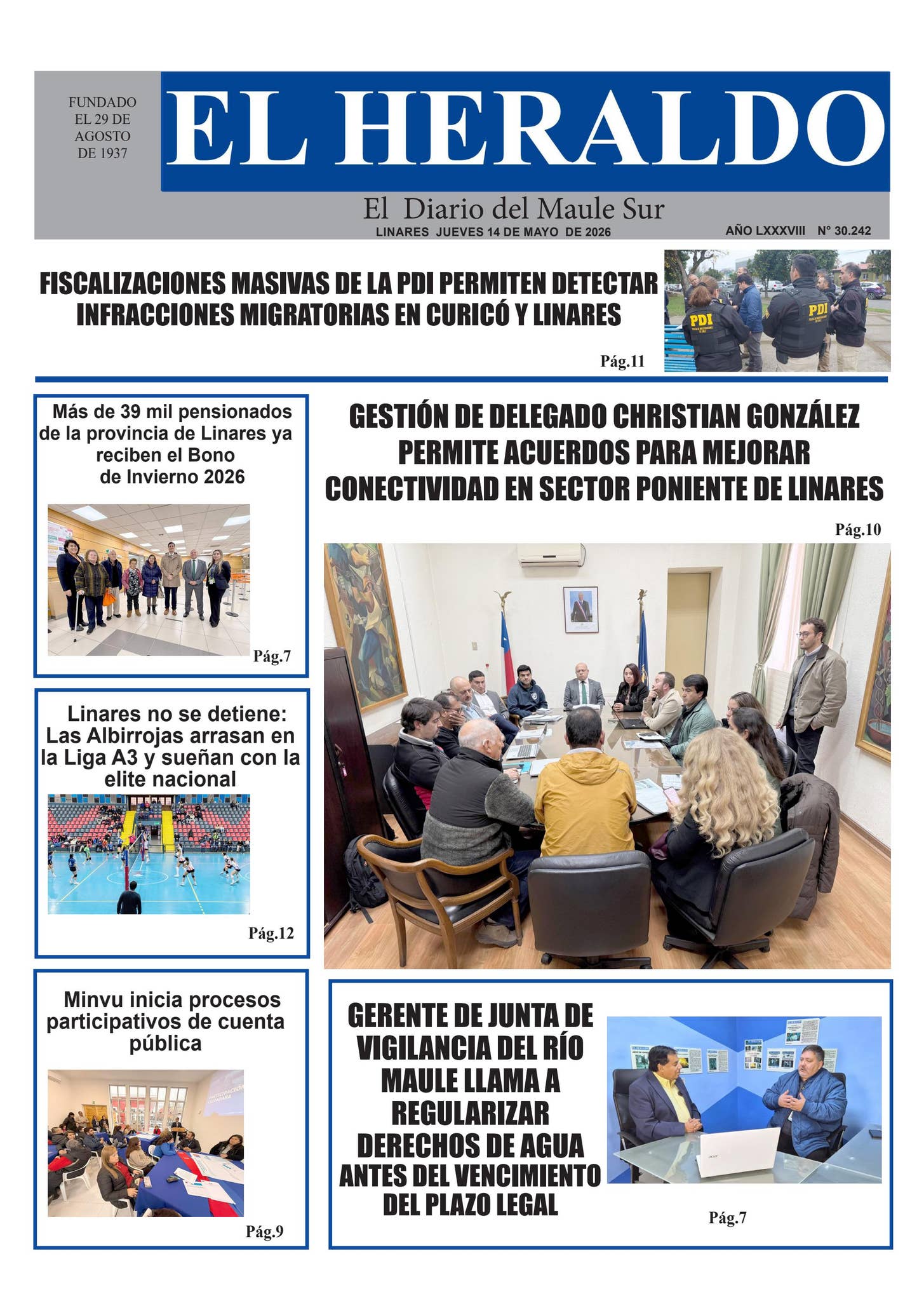 Jueves 14 de mayo 2026