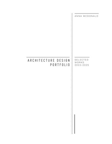 Architecture Design Portfolio 