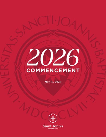 Saint John's University Commencement Program 2026