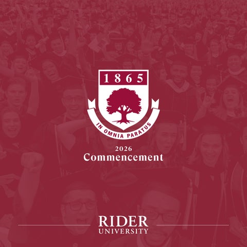 2026 Rider University Commencement