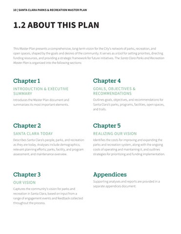 Santa Clara Parks × Recreation Master Plan 第 10 页