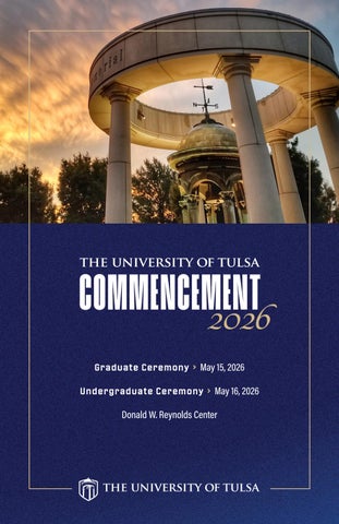 2026 UTulsa Commencement Program