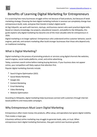benefits of learning digital marketing for enterpenures 33
