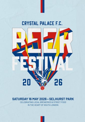 Crystal Palace Beer Festival programme 2026