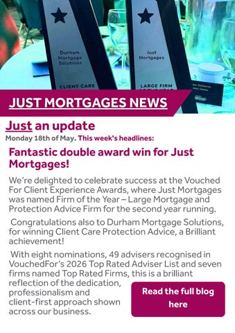 Just an update Monday 18th May