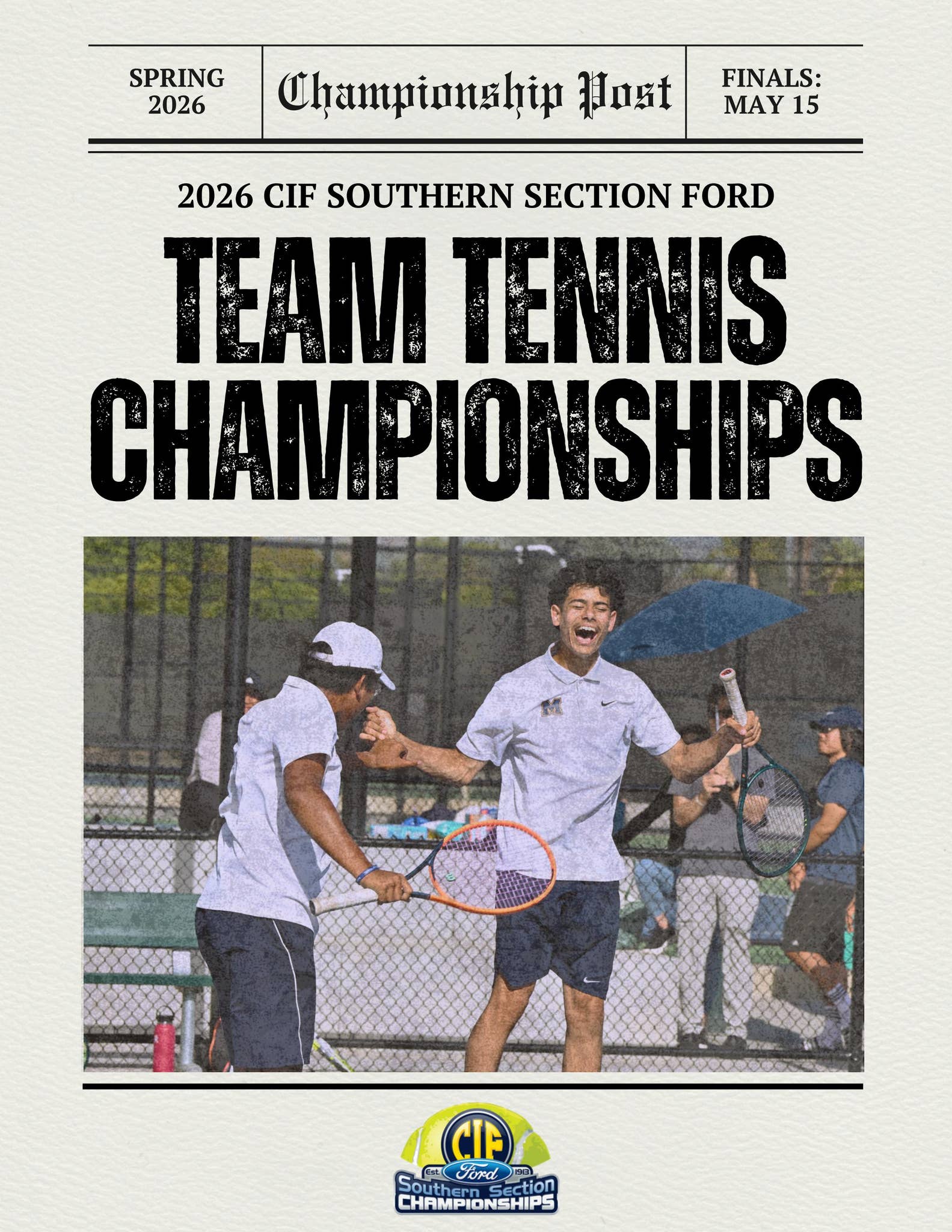 2026 CIF-SS FORD Boys Team Tennis Championship Program by CIF Southern ...