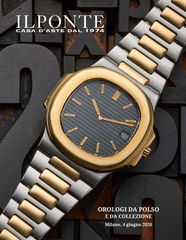 Orologi da polso e da collezione | Asta 4 giugno 2026