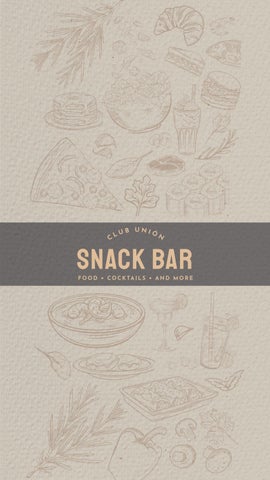 MENU SNACK BAR