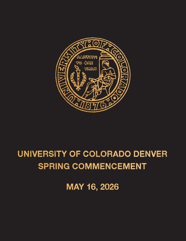 CU Denver Spring Commencement 2026