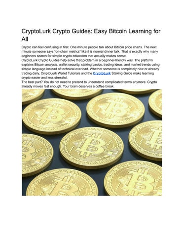 CryptoLurk Crypto Guides