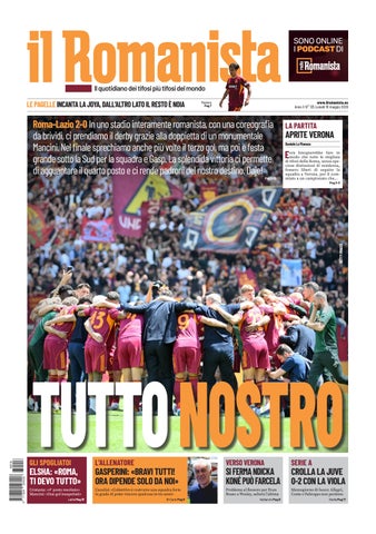 Il Romanista del 18 maggio 2026