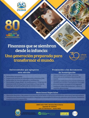 AGENDA DE CALIDAD EDICIÓN 48- Finanzas que se siembran desde la infancia