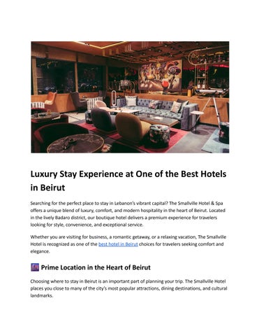 best hotel in beirut