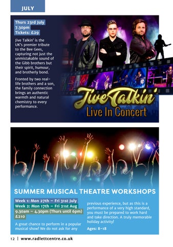 The Radlett Centre Season 灯饰手册 - June - September 2026 第 12 页
