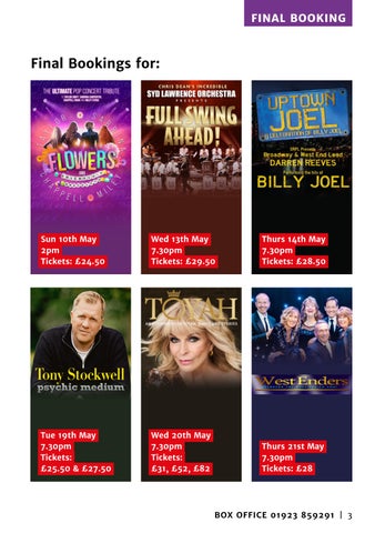 The Radlett Centre Season 灯饰手册 - June - September 2026 第 3 页