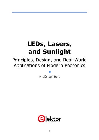 Elektor 灯饰目录 · LEDs, Lasers, and Sunlight (Extract) 第 3 页