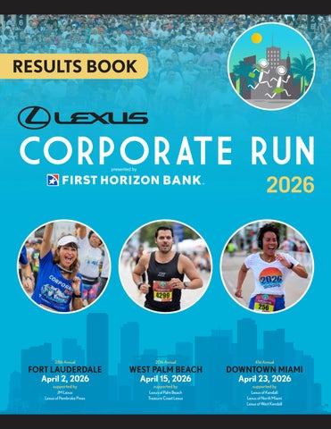 Lexus Corporate Run 2026: Results Book