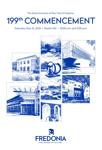 SUNY Fredonia Commencement Program 2026