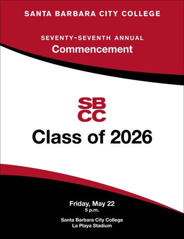 SBCC's 77th Annual Commencement Program