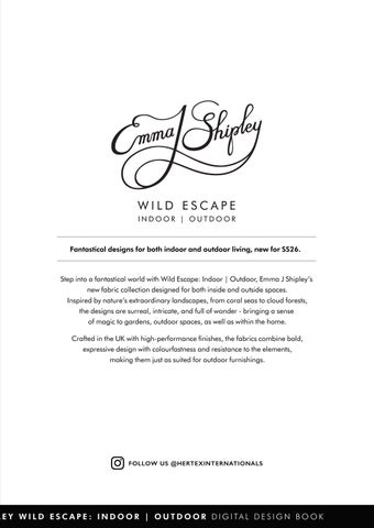 Hertex Internationals Clarke × Clarke Emma Shipley Wild Escape 布艺 灯饰产品集 第 3 页