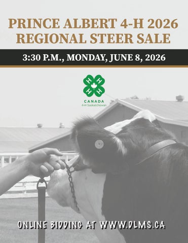 Prince Albert Regional 4-H Sale - Prince Albert, SK