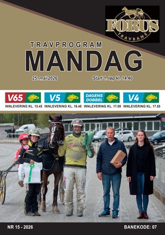 Forus Travprogram mandag 25. mai V65