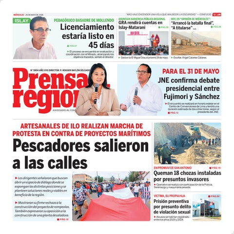 La Prensa Regional – Miércoles 20 de mayo de 2026