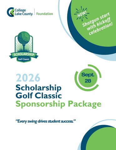 CLC Foundation 2026 Scholarship Golf Classic Sponsorship Package