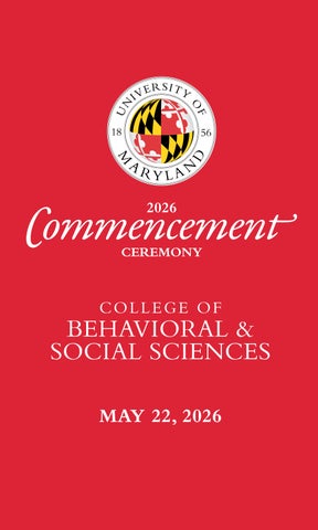 2026 BSOS Commencement Program 
