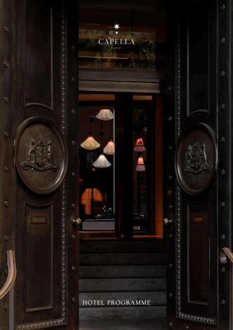 Capella Sydney Hotel Programme Brochure