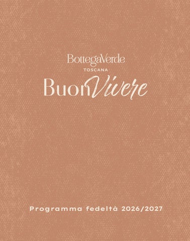 Bottega Verde – RACCOLTA PUNTI - 2026 
