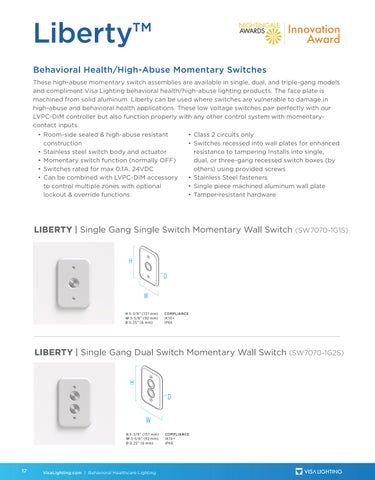 Behavioral Health 灯饰目录 5-26 第 18 页
