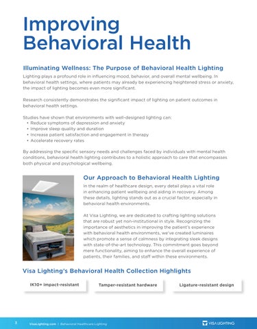 Behavioral Health 灯饰目录 5-26 第 4 页