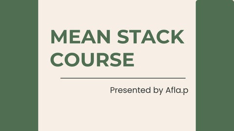 MEANSTACK COURSE IN KOCHI
